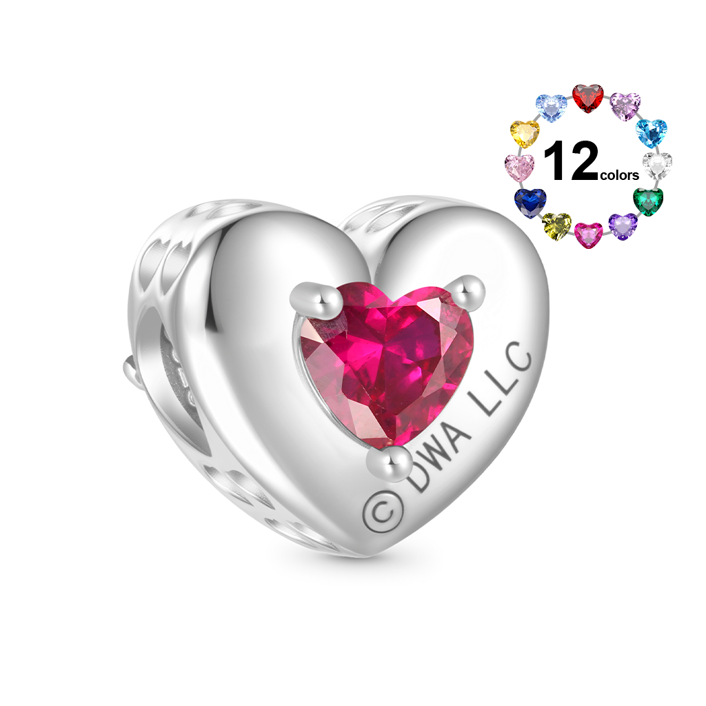 Gnoce Deadly Nadder Heart Birthstone Glow-in-the-Dark Charm_3