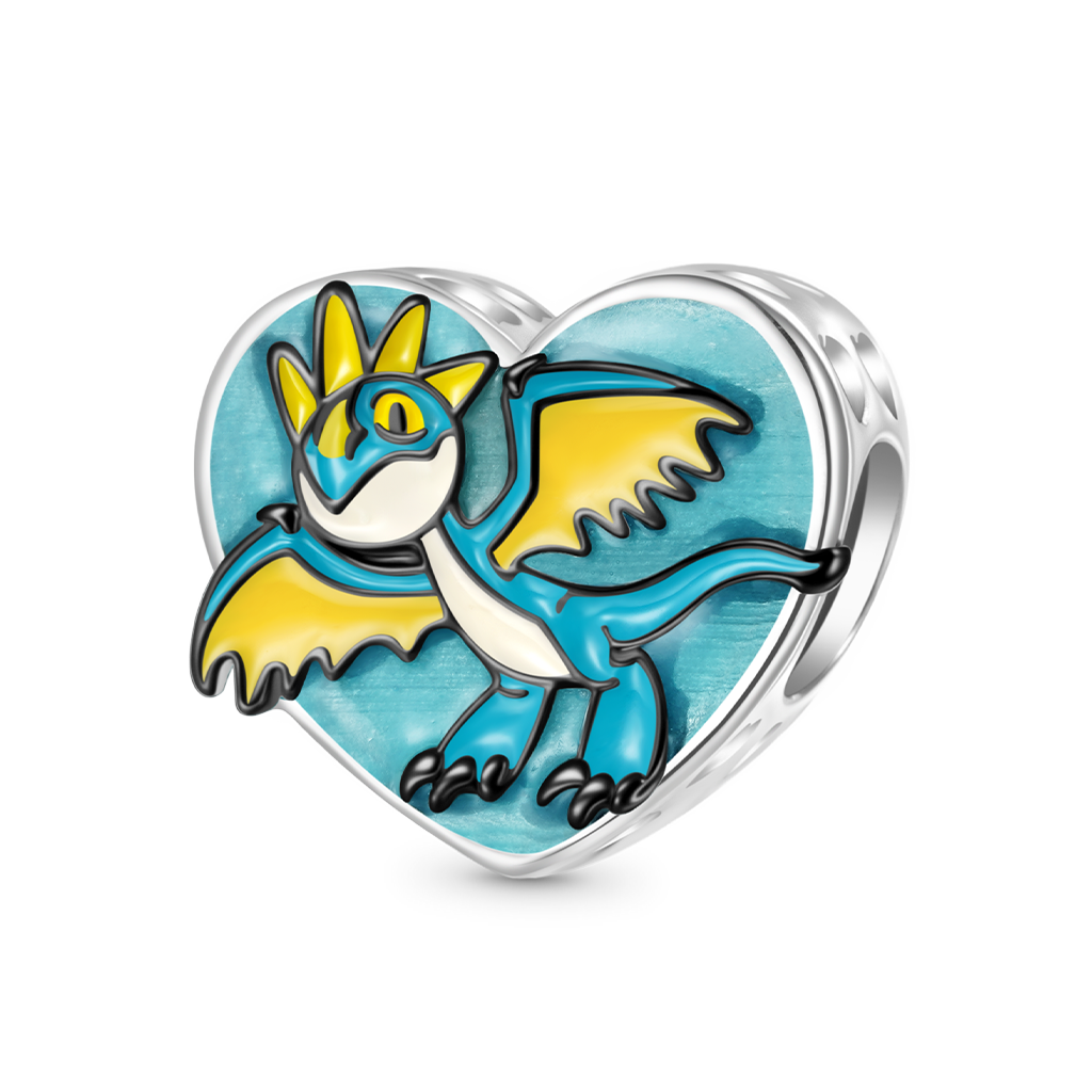 Gnoce Deadly Nadder Heart Birthstone Glow-in-the-Dark Charm_2