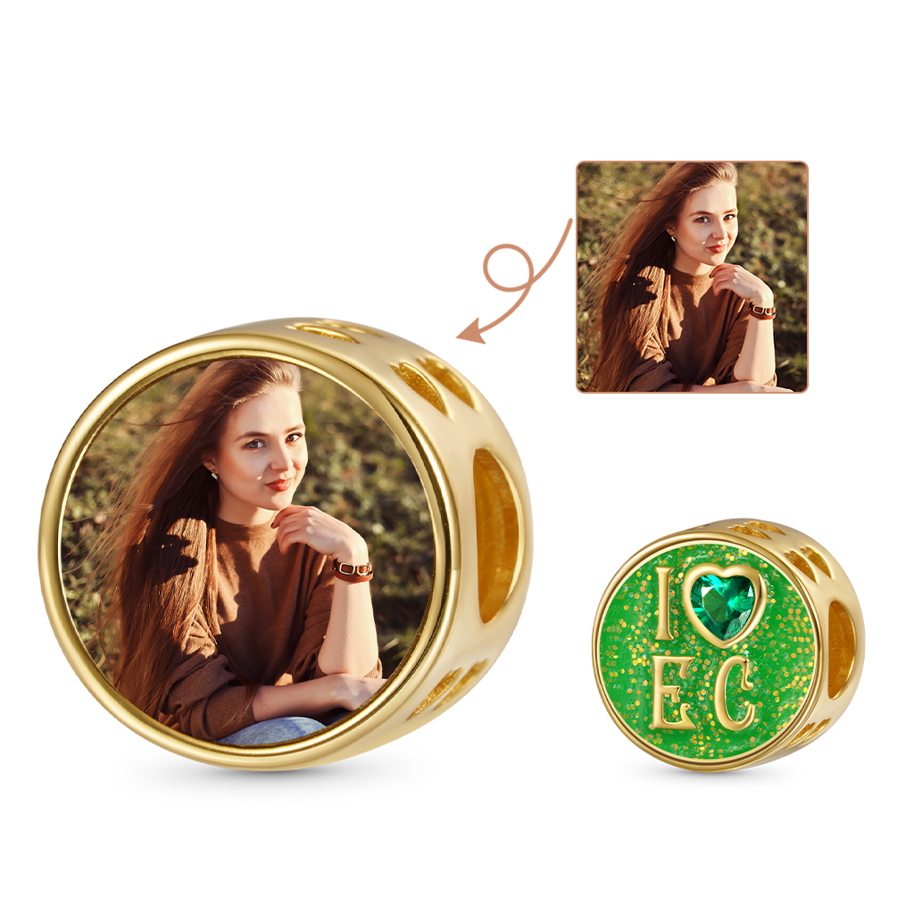 Gnoce Wicked I Love Emerald City Personalized Photo Charm_1