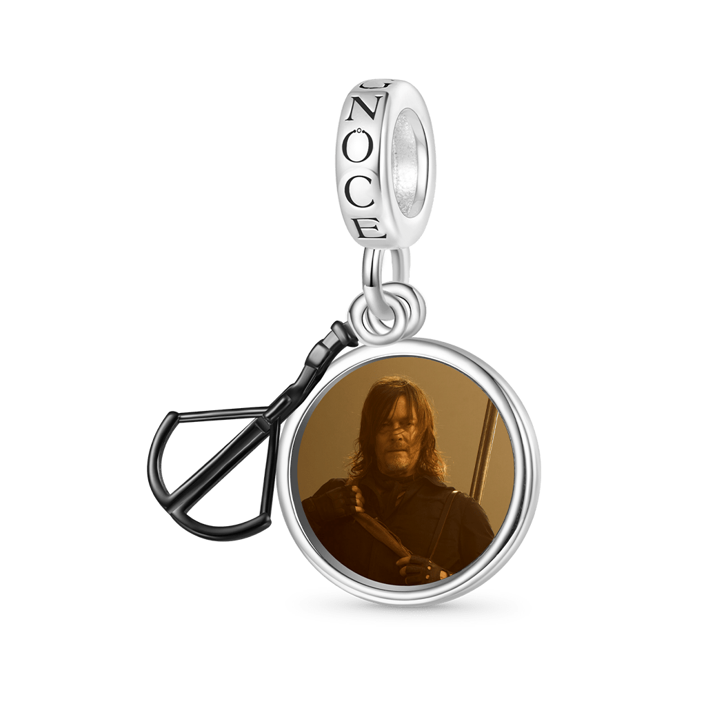 Gnoce Walking Dead Daryl Dixon & Crossbow Pendant Dangle Charm_1