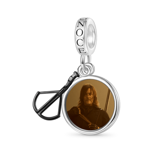 Gnoce Walking Dead Daryl Dixon & Crossbow Pendant Dangle Charm_1