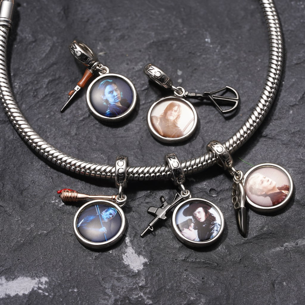 Gnoce Walking Dead Daryl Dixon & Crossbow Pendant Dangle Charm_3