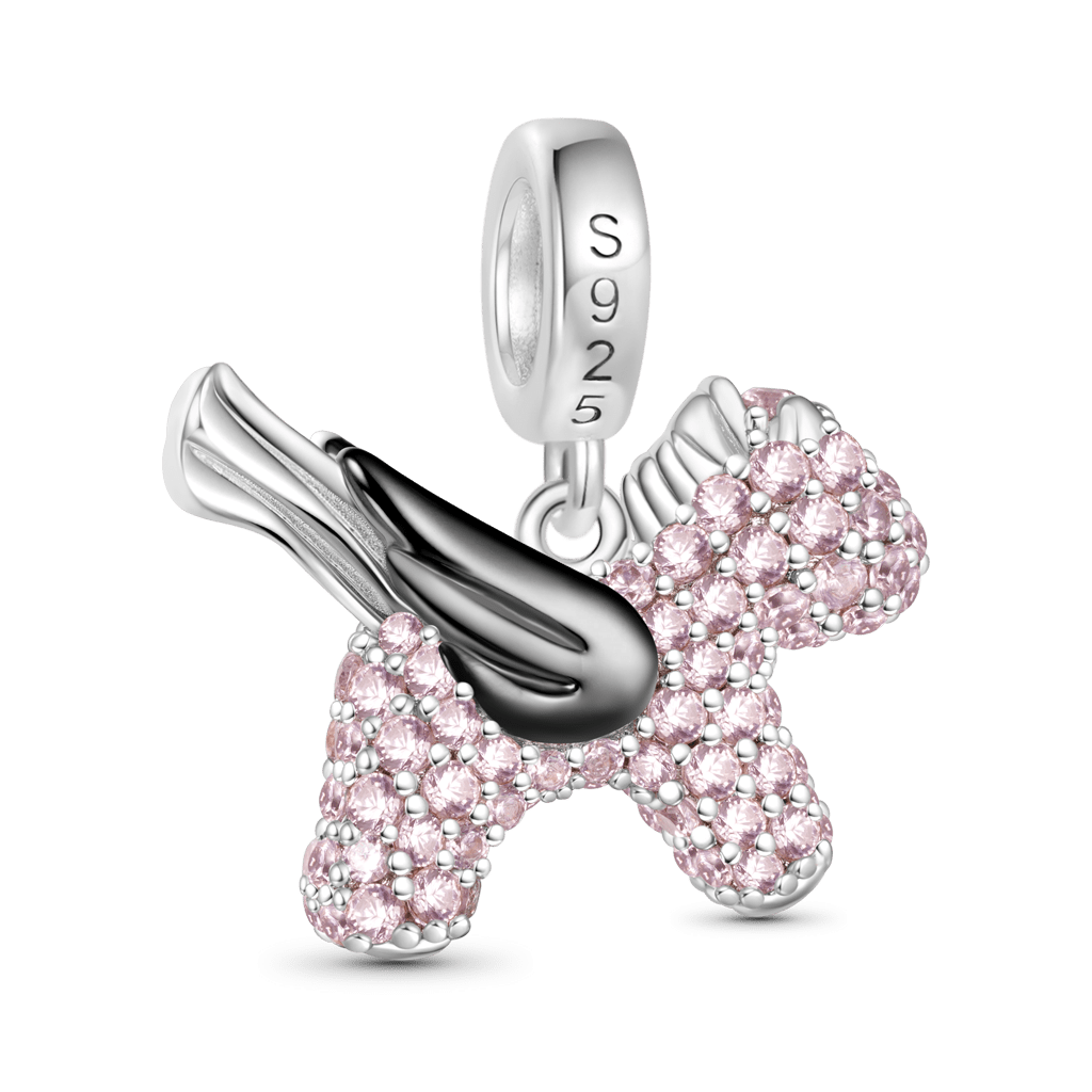 Gnoce Diamond Pave Little Pegasus Pendant Dangle Charm_2