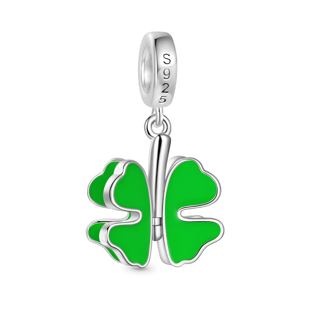 Gnoce Four-leaf Clover Swaying Leafs Pendant Dangle Charm_3