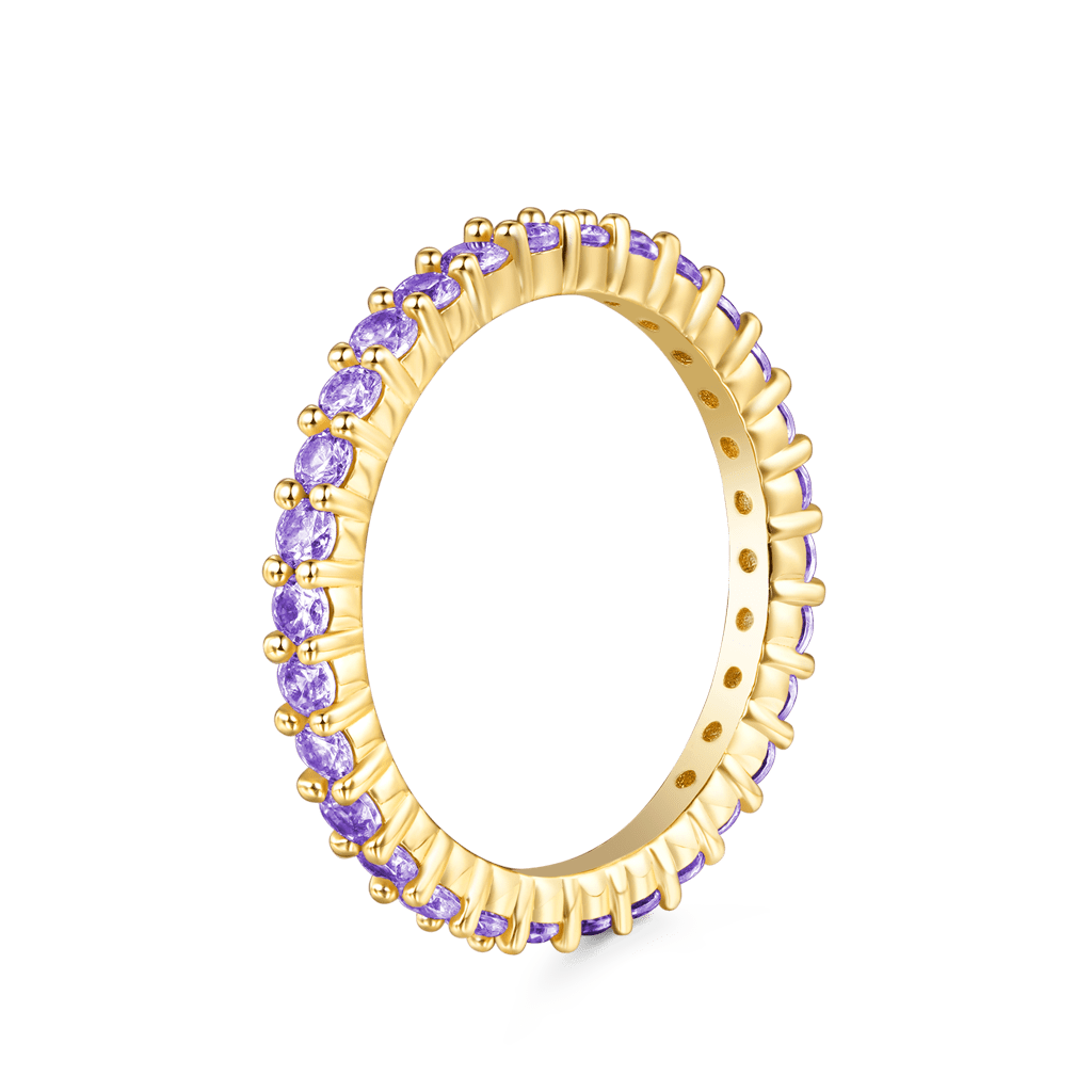 Gnoce Amethyst Round-cut Statement Eternity Band Ring_3