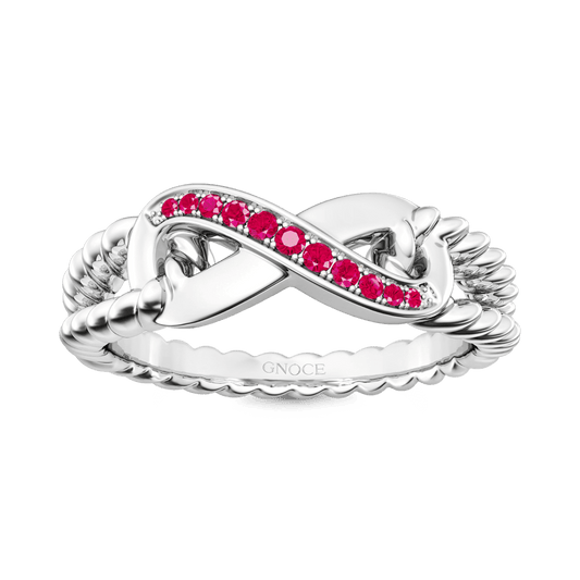 Gnoce Sparkle Infinity Split Shank Promise Birthstone Ring_1