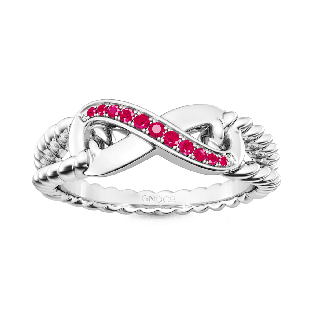 Gnoce Sparkle Infinity Split Shank Promise Birthstone Ring_1
