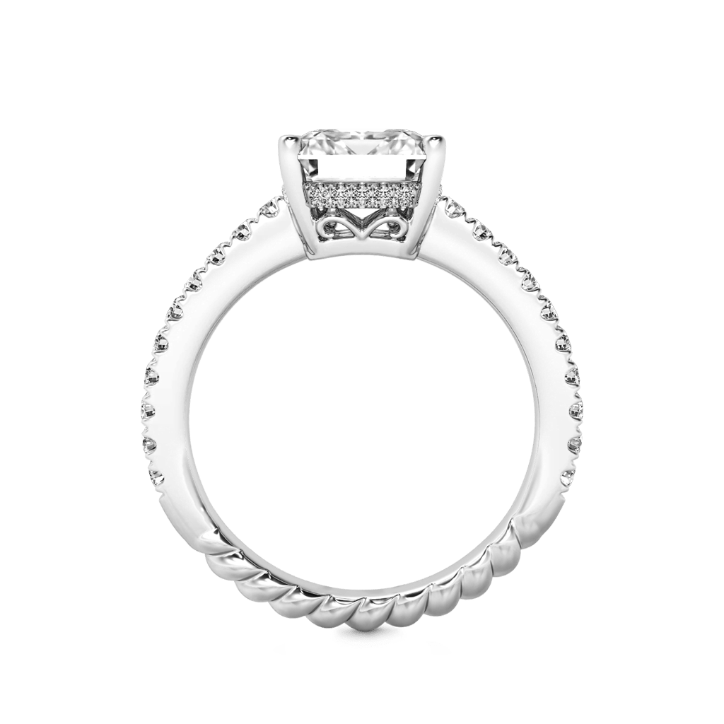 Gnoce Radiant-cut Side Stone Engagement Ring_3