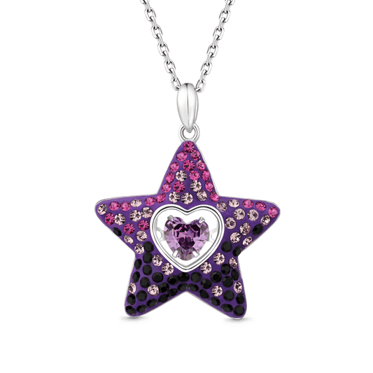 Gnoce Dancing Heart Amethyst Star Necklace_1