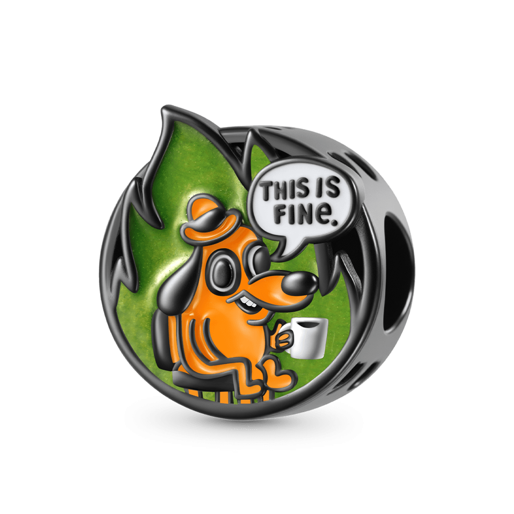 Gnoce This Is Fine Charm - Glow-in-the-Dark Flame_2