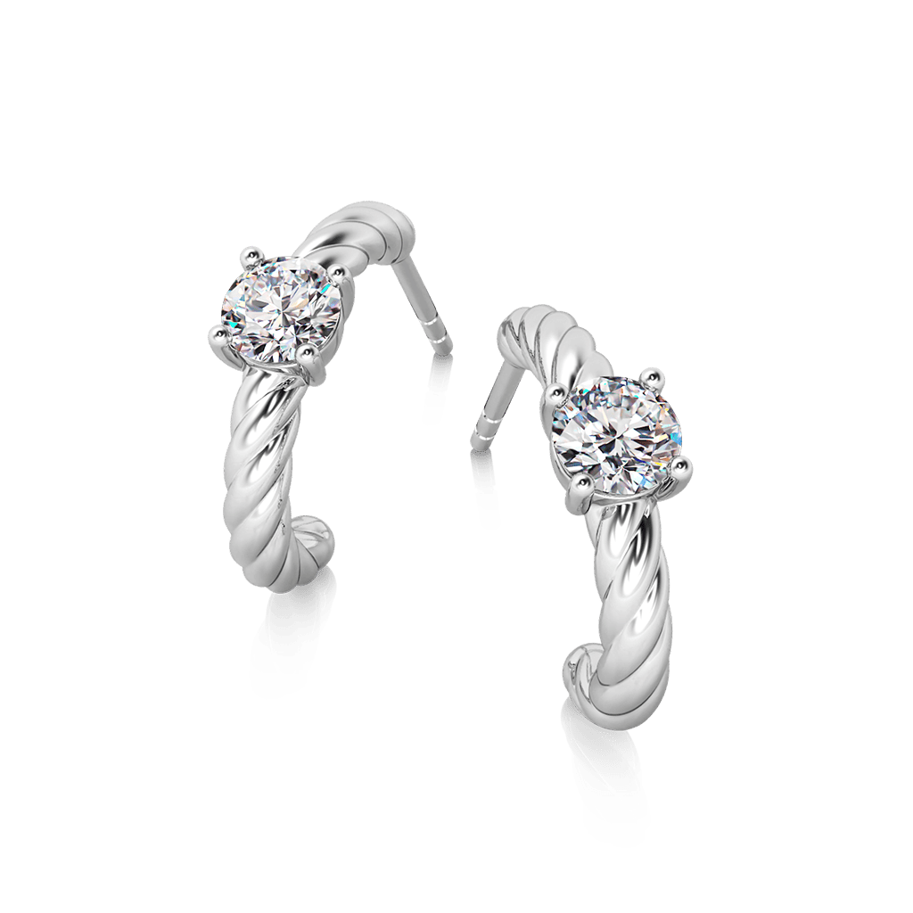 Gnoce Twisted C-hoop Earrings_3