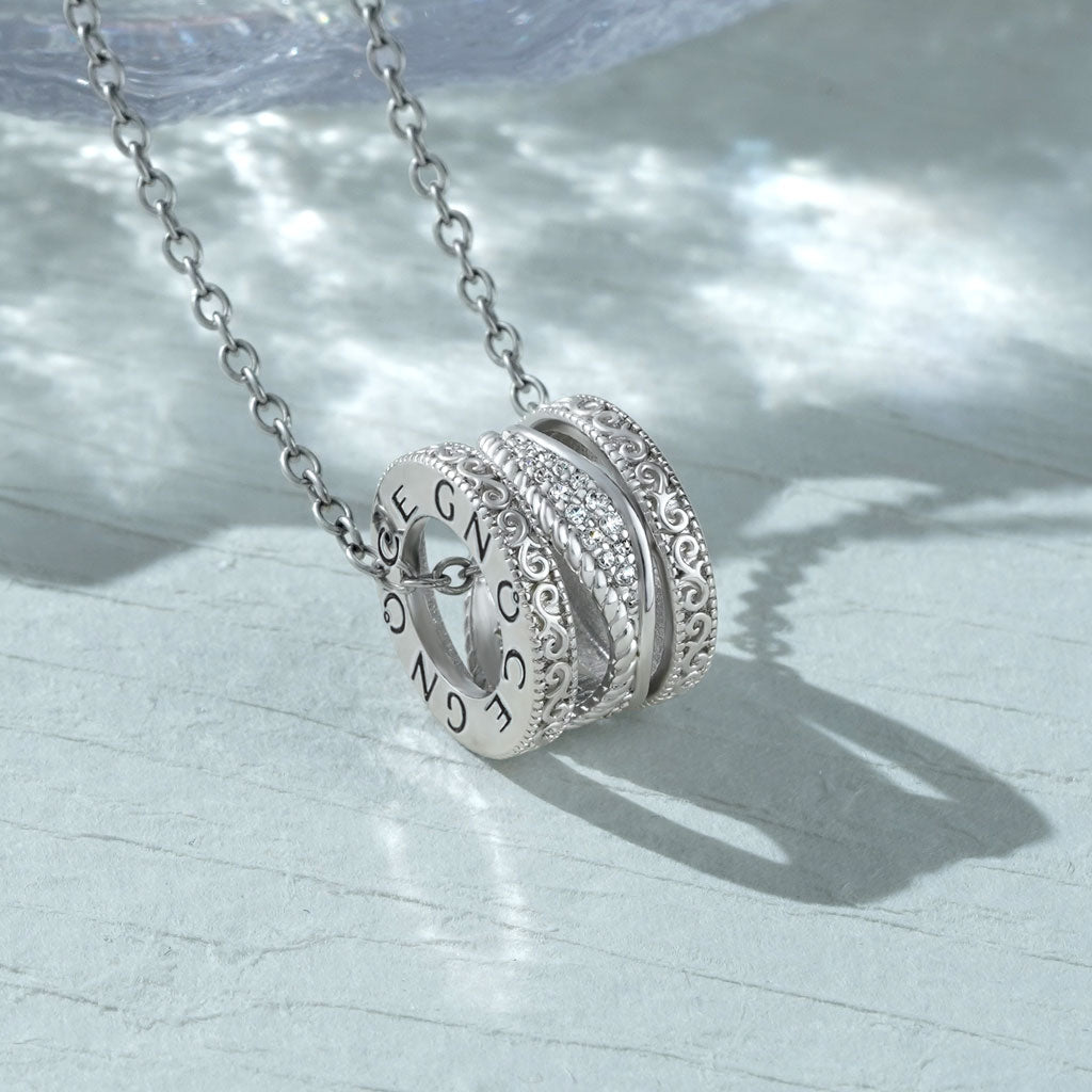 Gnoce Angel Wing Drum Pendant Necklace_3