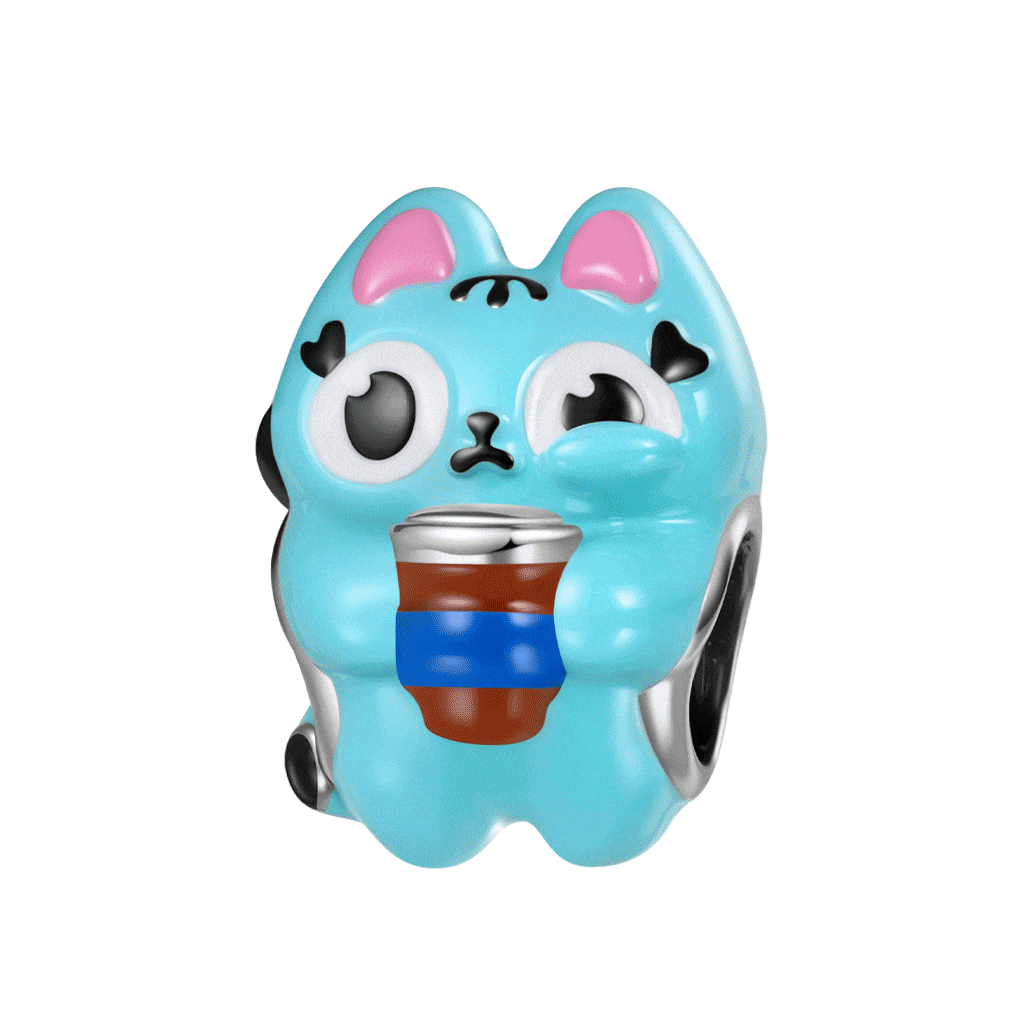 Overcaffeinated Blu Cat Charm_1