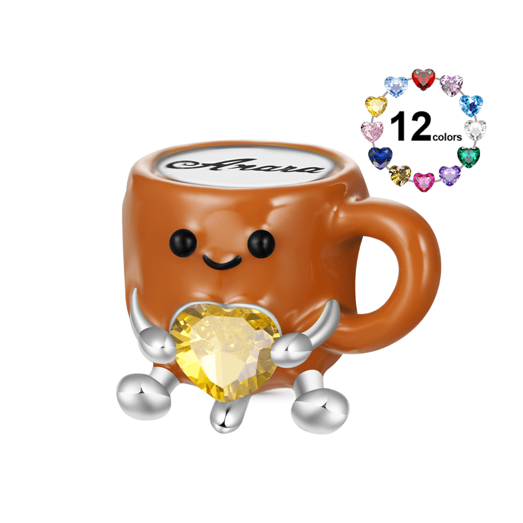 Gnoce Engravable Coffee Cup Embraces Love Charm_1
