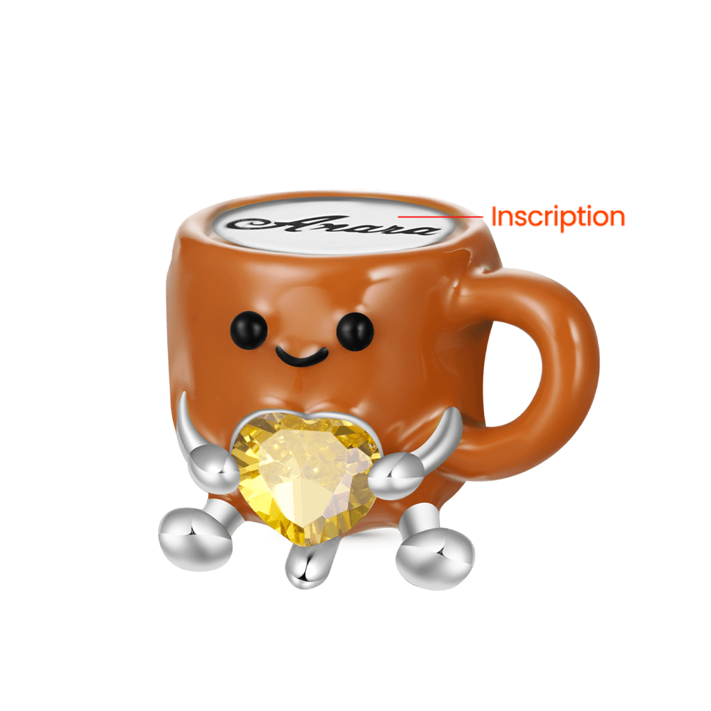 Gnoce Engravable Coffee Cup Embraces Love Charm_2