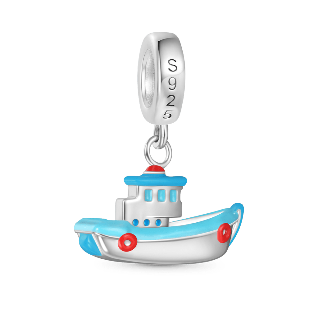 Gnoce Miniature Fishing Boat Pendant Dangle Charm_2
