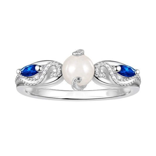 Gnoce Fantasy Ocean Octopus Tentacle Luminous Stone Ring_1