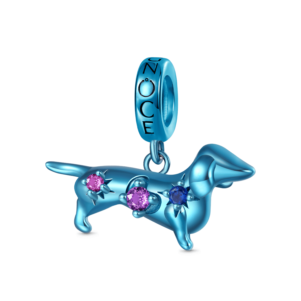 Gnoce Blue Candy Dog Zodiac Pendant Dangle Charm_1