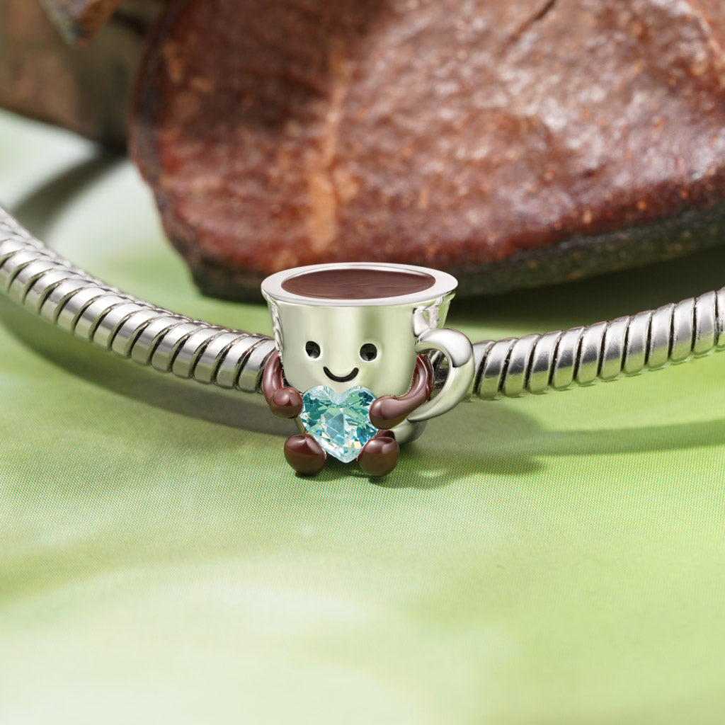Gnoce Coffee Cup Embraces Love Charm_3