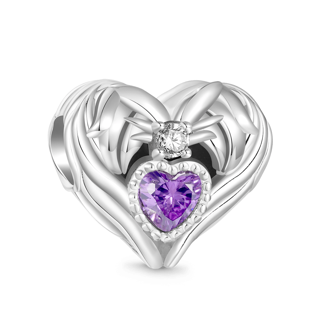 Gnoce Mother's Day Heart Birthstone Charm_3