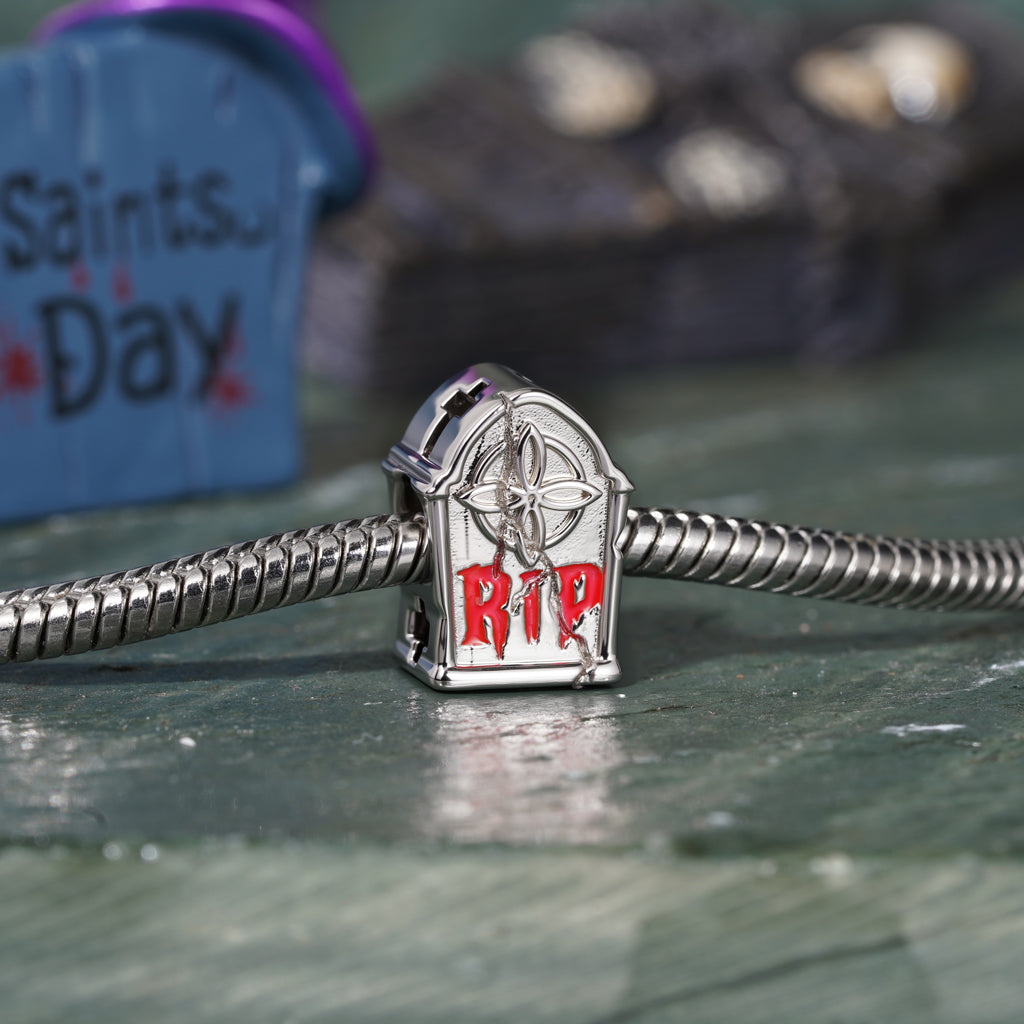 Gnoce Halloween Cracked RIP Tombstone Glow-in-the-Dark Charm_4