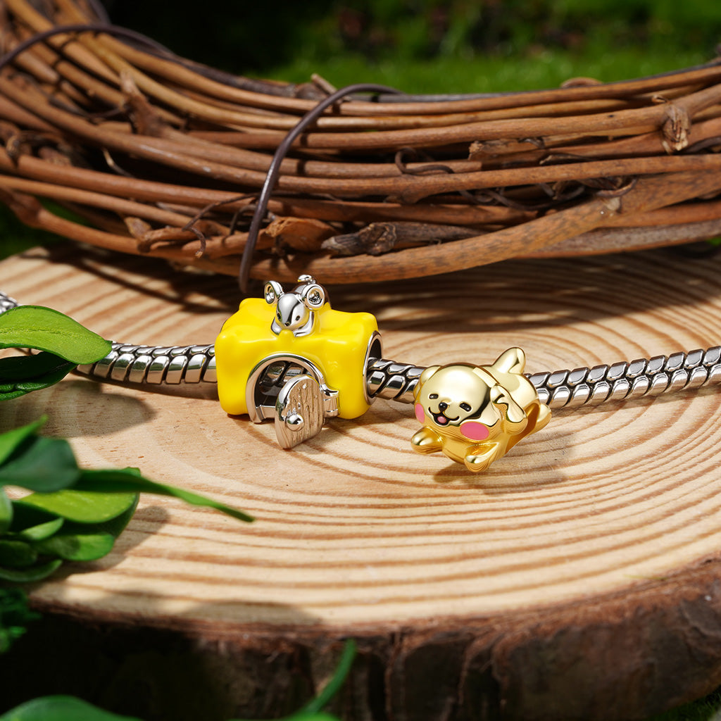 Gnoce Mouse Delicious Cheese House Charm_4