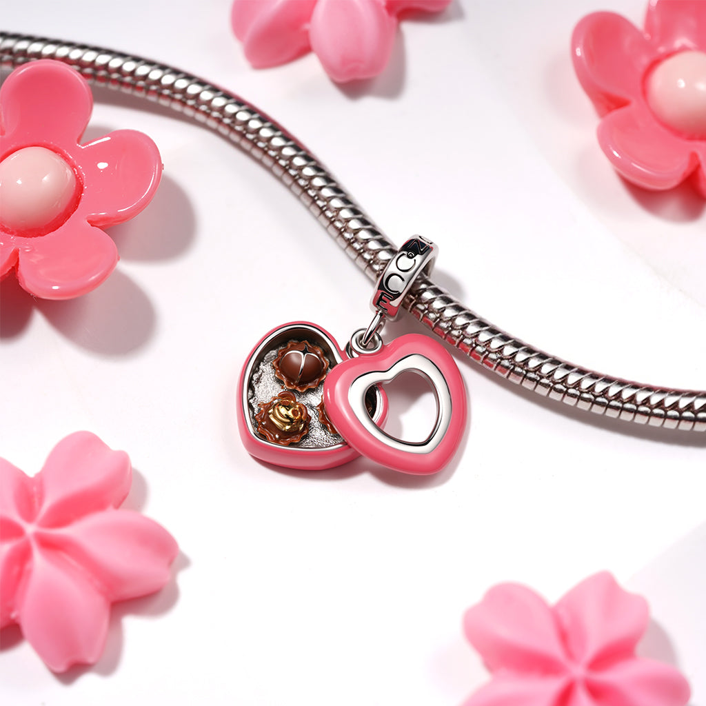 Bee in Chocolate Heart Box Pendant_5