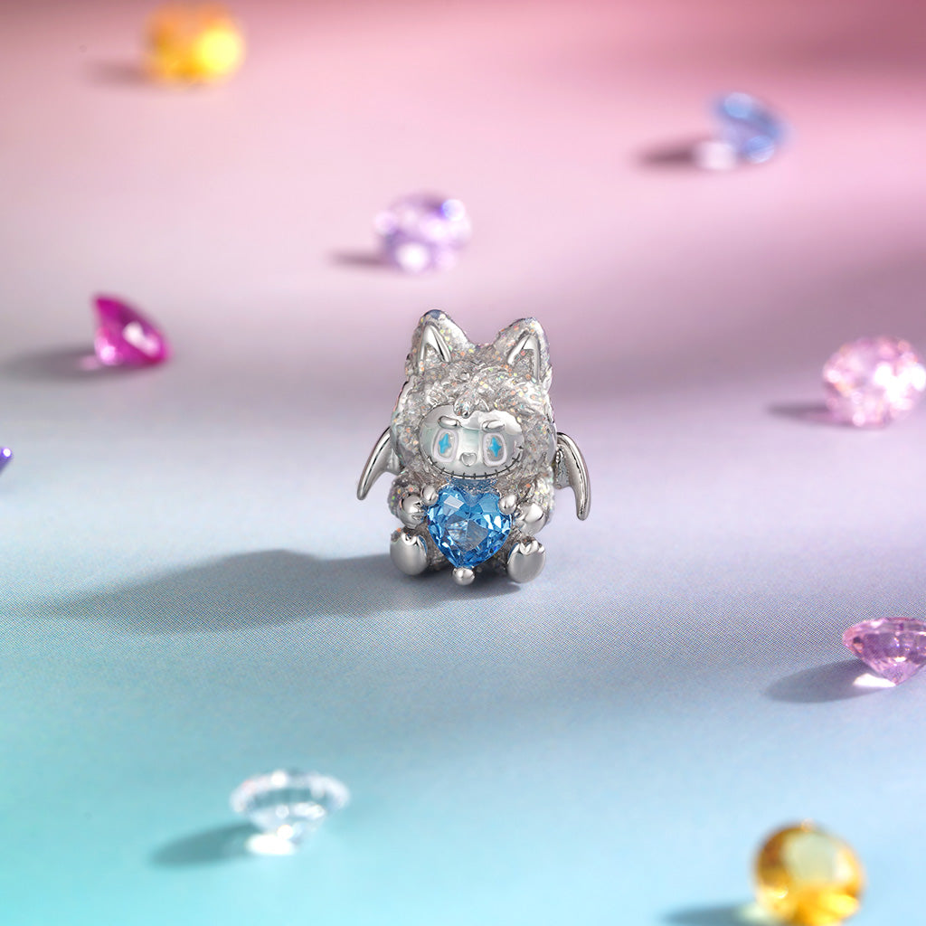 Gnoce Cute and Charming Little Monster Series - White Toy Doll Charm_3