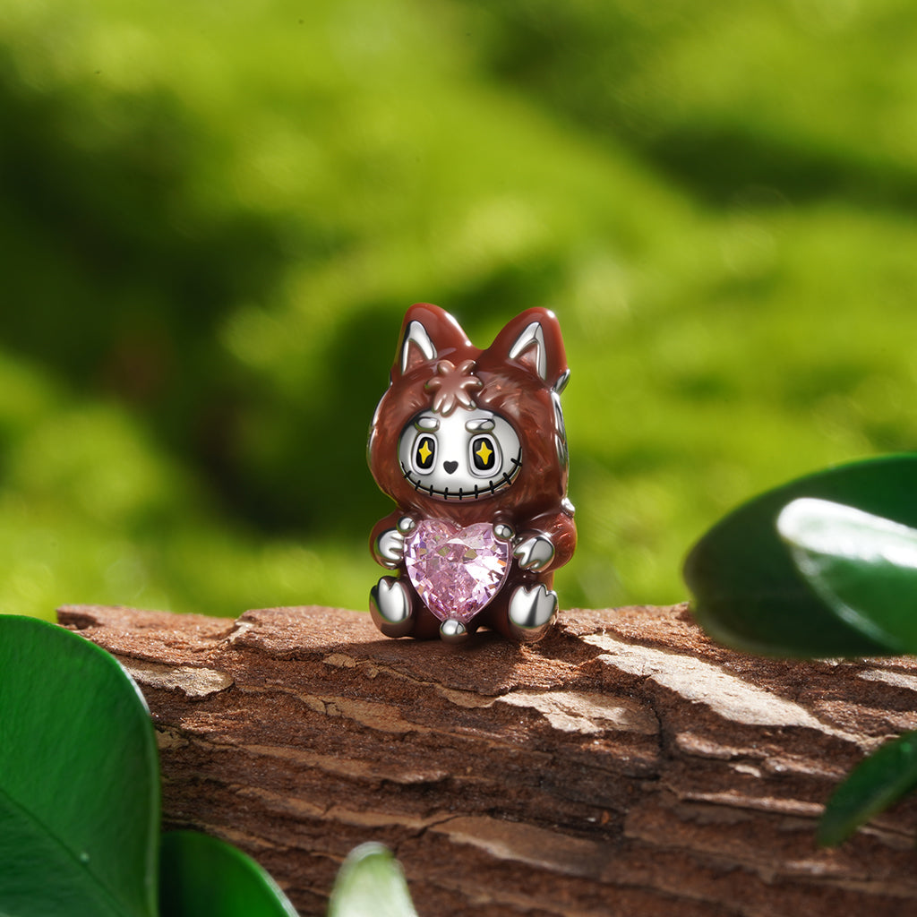 Gnoce Cute and Charming Little Monster Series - Brown Toy Doll Charm_3