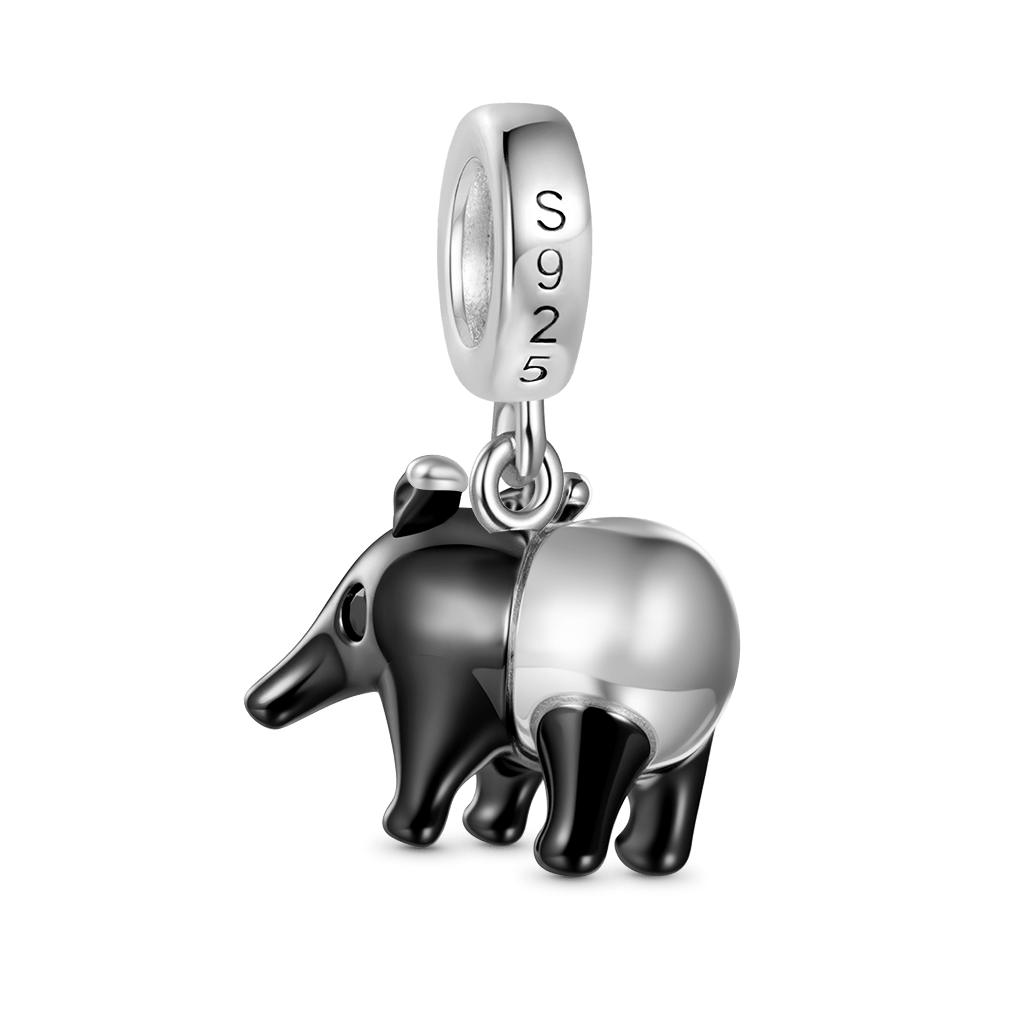 Gnoce Cute Malayan Tapir Pendant Dangle Charm_2