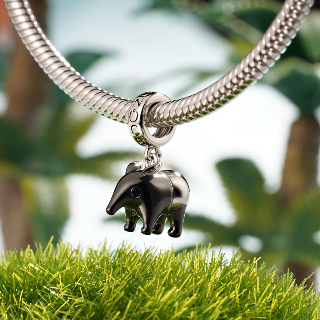 Gnoce Cute Malayan Tapir Pendant Dangle Charm_3
