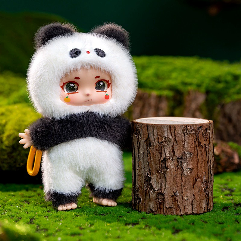 Gnoce Panda Doll Bag Keychain Plush Pendant_4