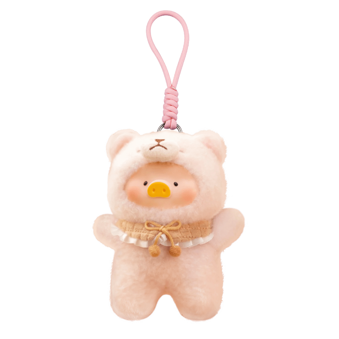 Gnoce Canned Pig with Movable Joints Keychain Plush Pendant_1