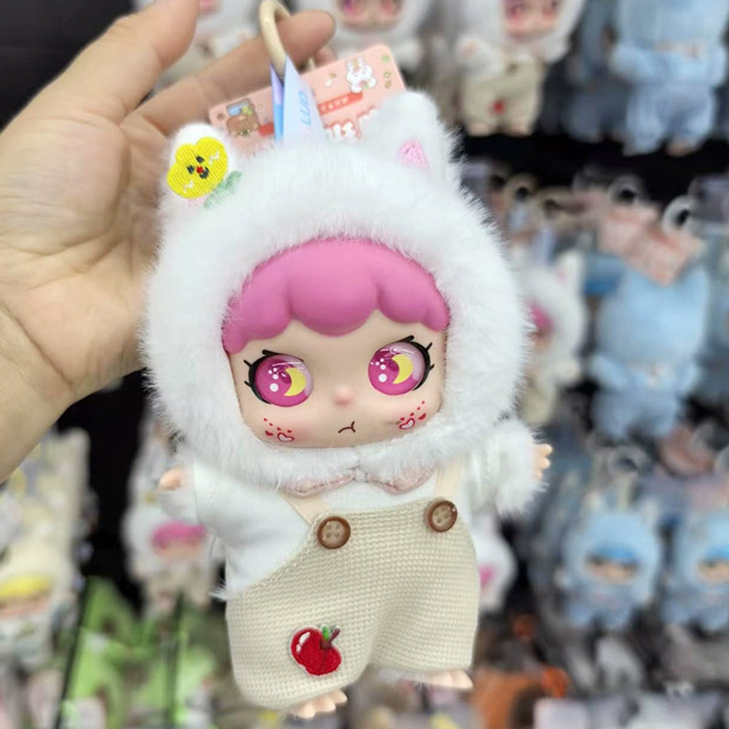 Gnoce Cloud Bunny White Keychain Plush Doll Pendant_3