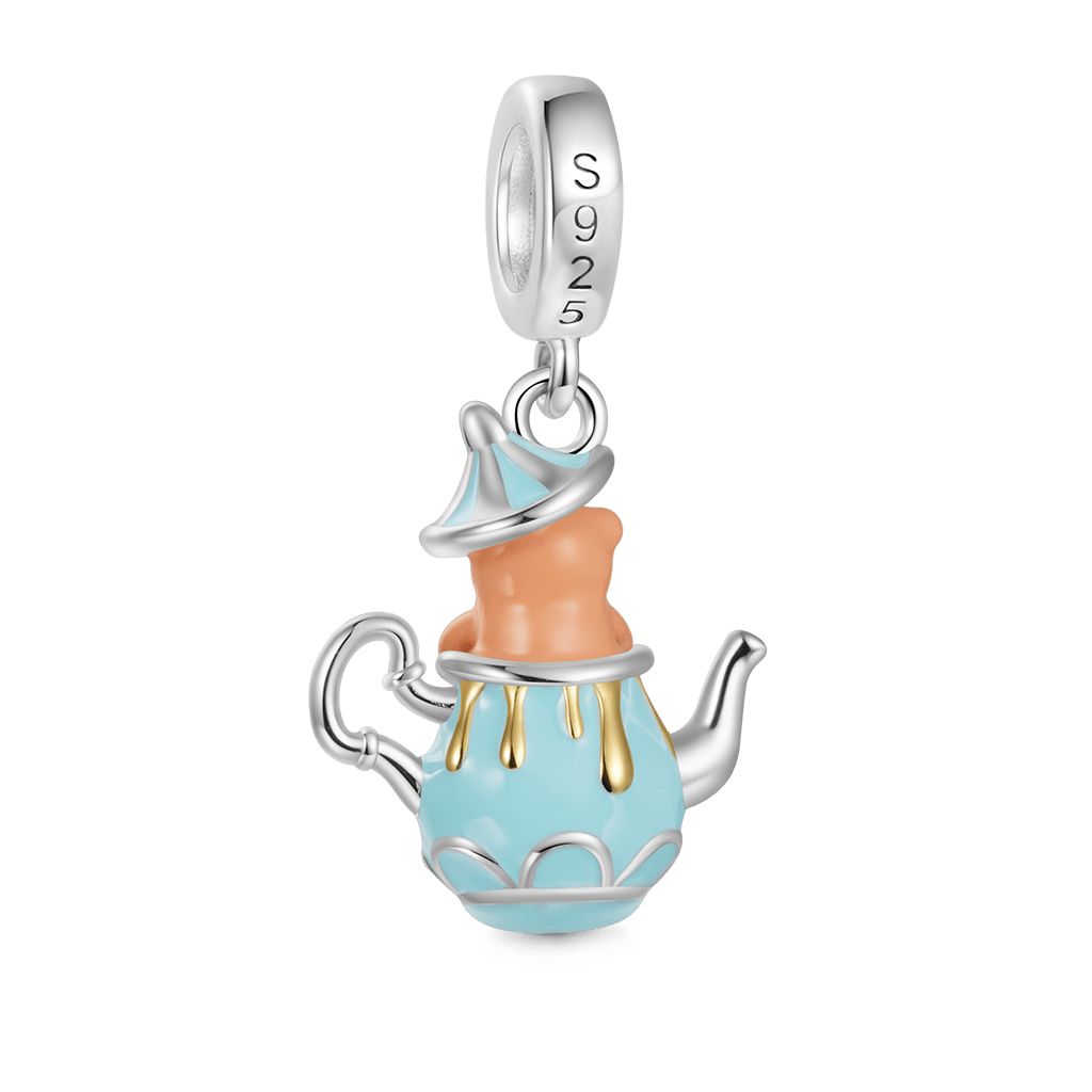 Gnoce Bear Teapot Pendant Dangle Charm_2