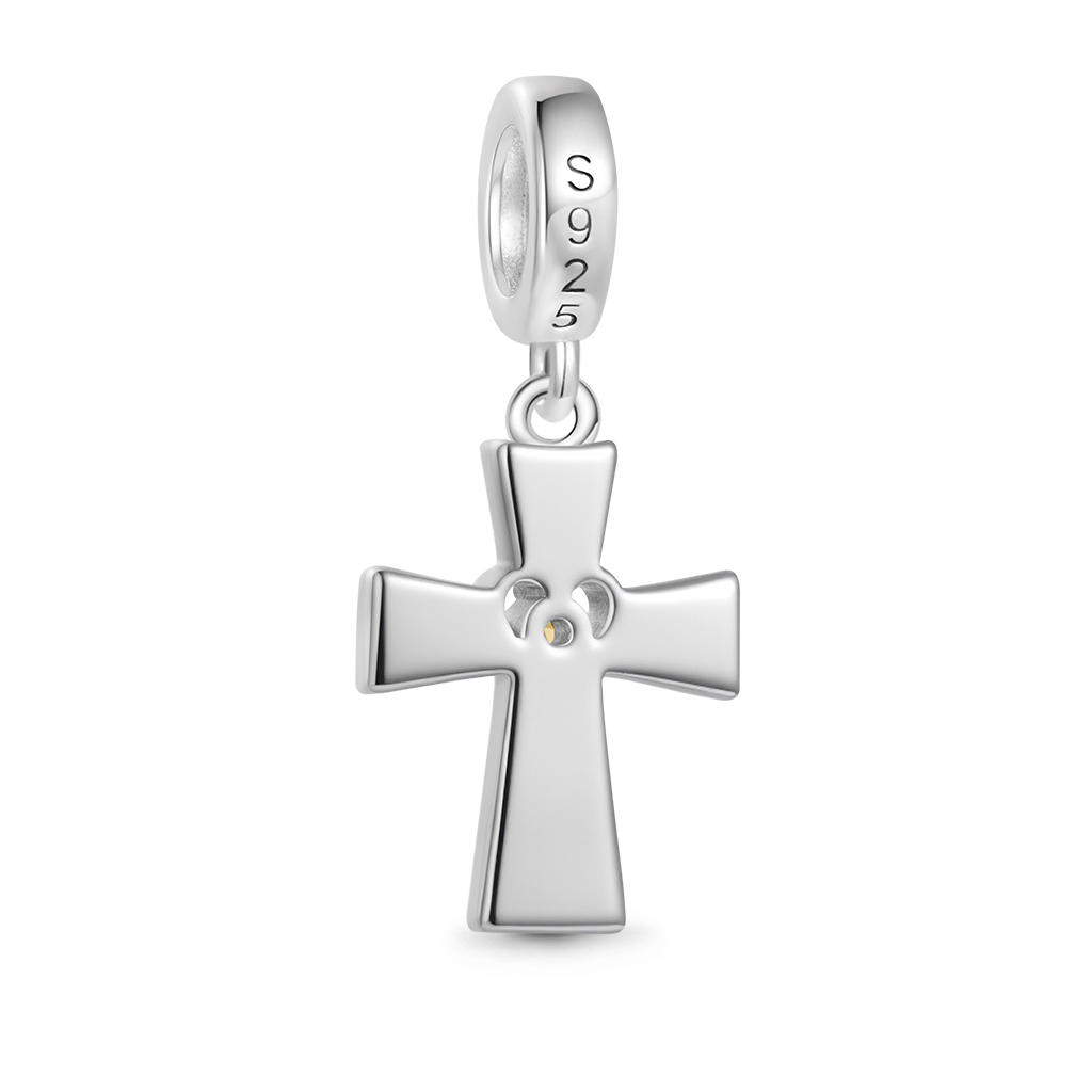 Gnoce Love Mom Cross Birthstone Pendant Dangle Charm_3