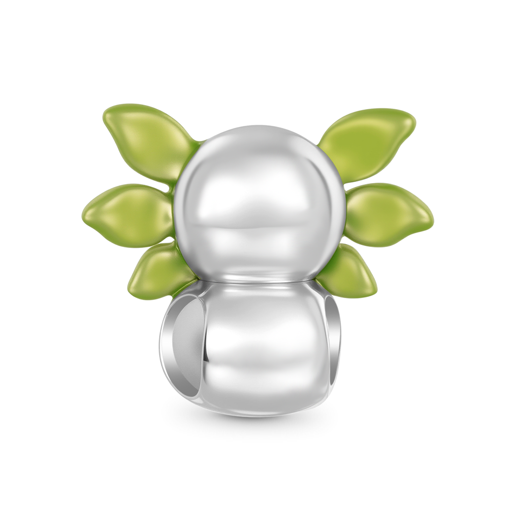 Gnoce Christmas Mexican Axolotl Snowman Glow-in-the-Dark Charm_3
