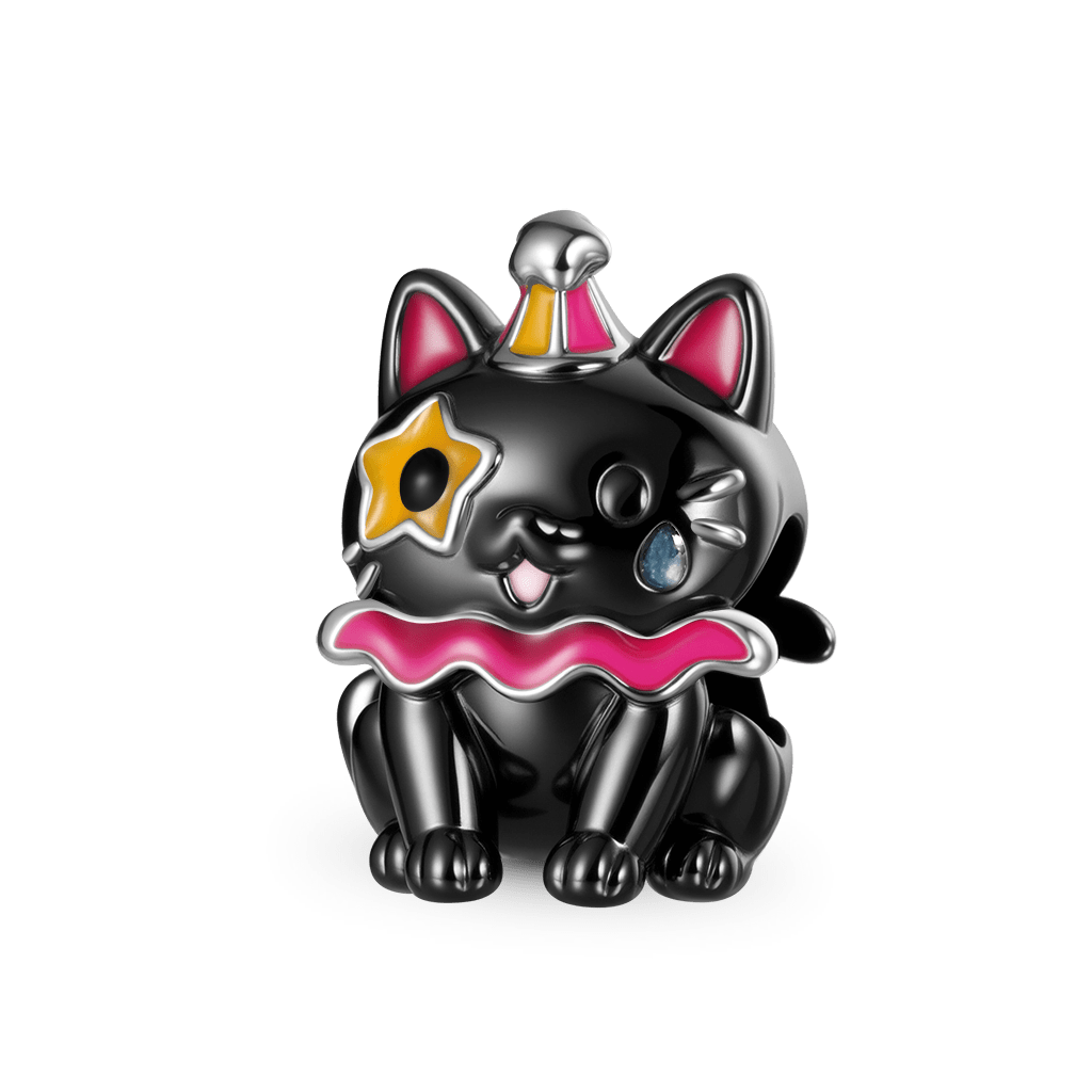 Gnoce Black Cat Clown Glow-in-the-Dark Charm_2