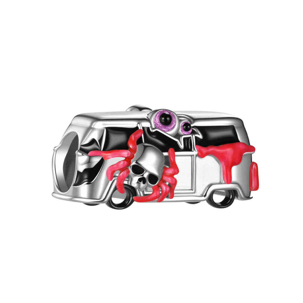 Gnoce Halloween Ghost Bus Glow-in-the-Dark Charm_1