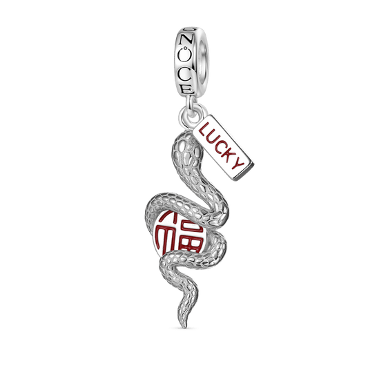 Gnoce Lucky Snake Pendant Dangle Charm_1