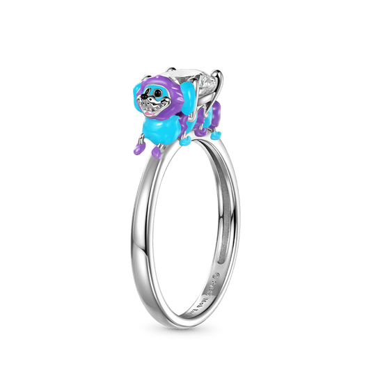 Gnoce Poppy Playtime PJ Pug-a-Pillar  Embraces Moissanite Round Cut Ring_1