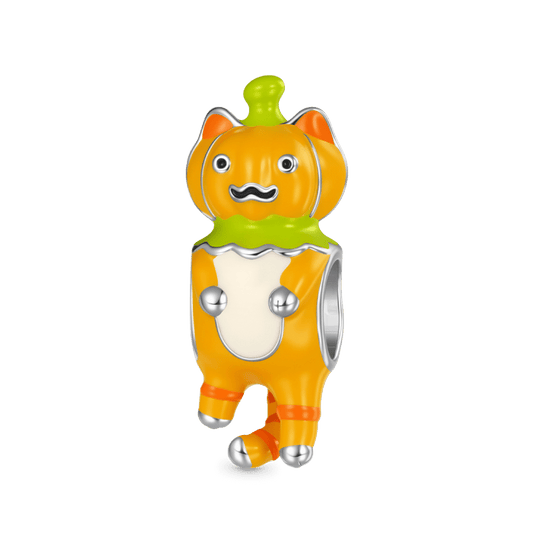 Gnoce Halloween Pumpkin Cat Charm_1