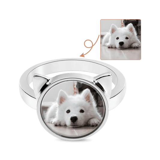 Gnoce Pet Lover Personalized Photo Ring_1