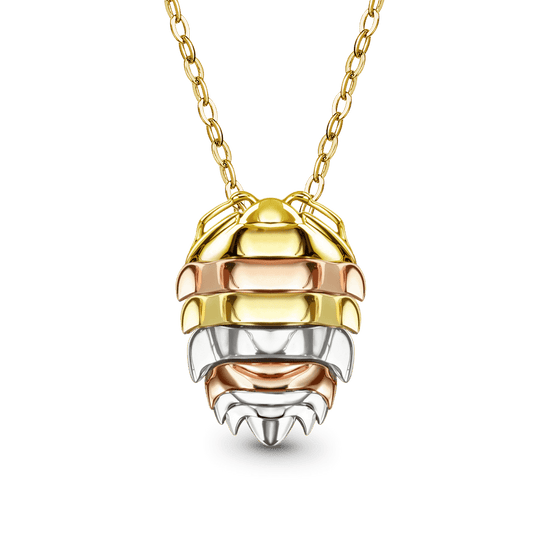 Gnoce Rainbow Isopod Insect Necklace_1
