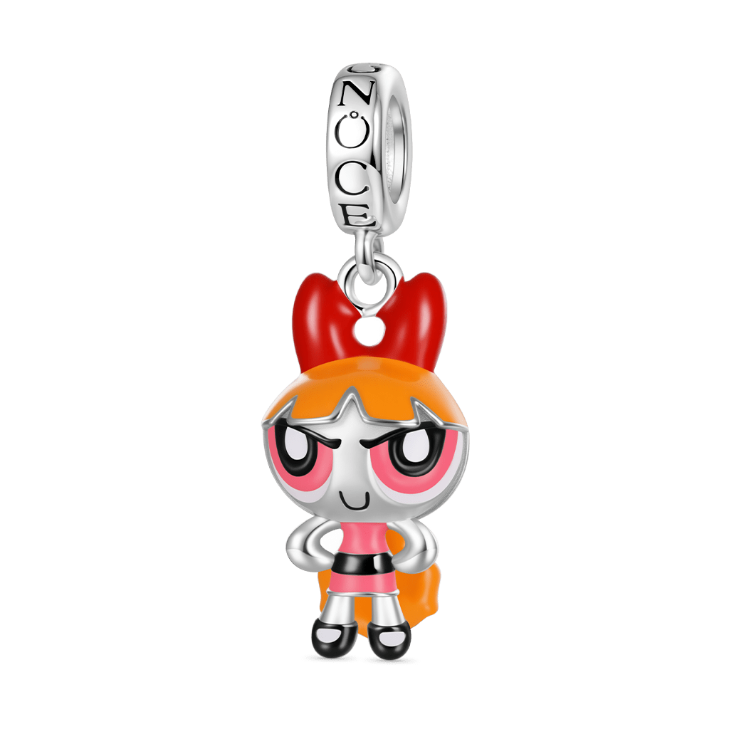 Gnoce The Powerpuff Girls Blossom Pendant Dangle Charm_1
