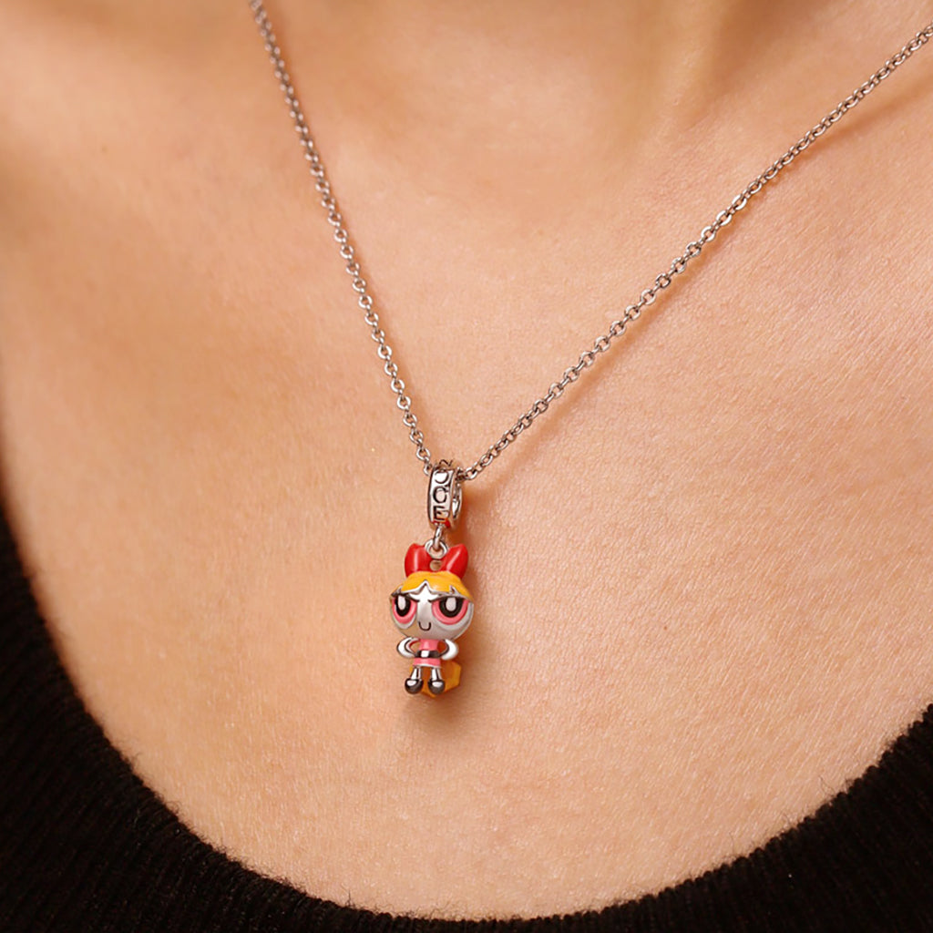 Gnoce The Powerpuff Girls Blossom Pendant Dangle Charm_5