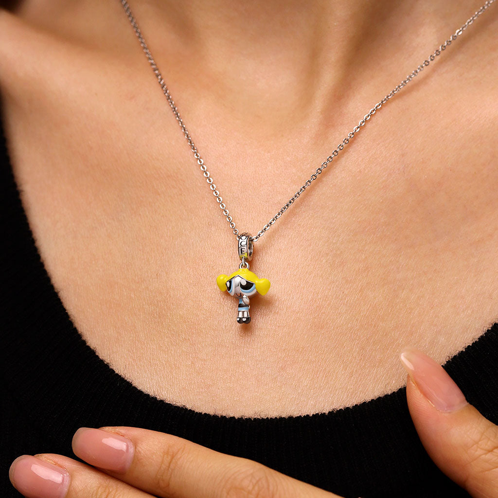 Gnoce The Powerpuff Girls Bubbles Pendant Dangle Charm_5