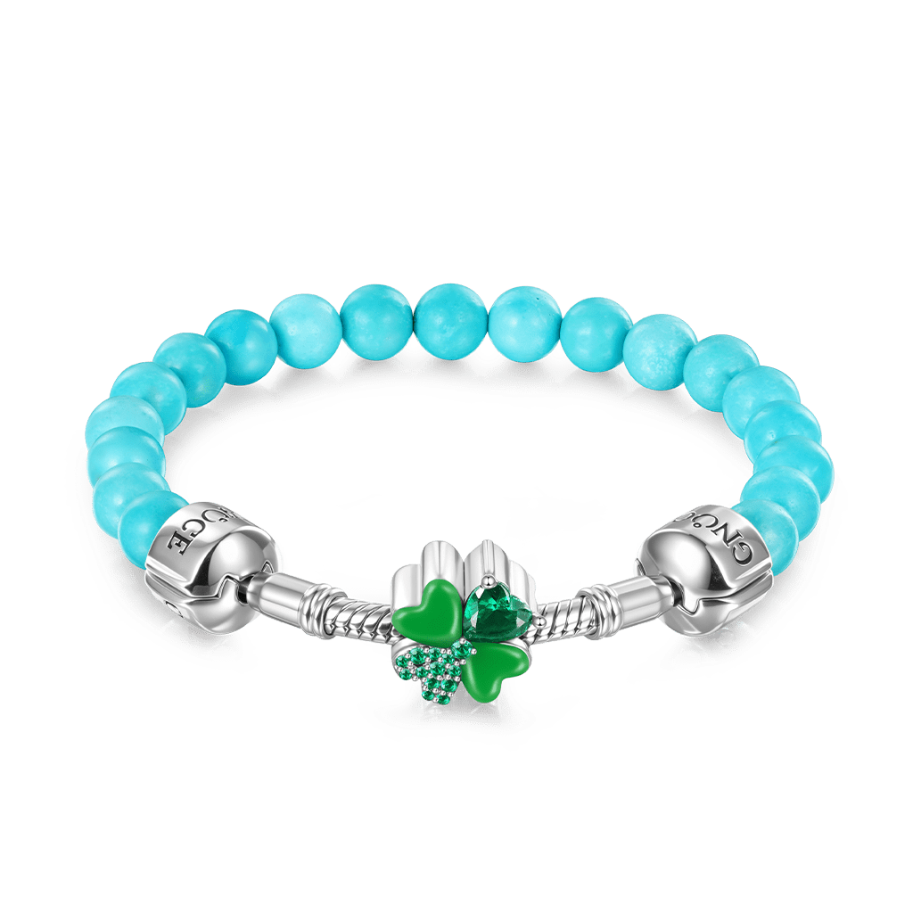 Gnoce Adjustable Natural Gemstone Basic Bracelet_1