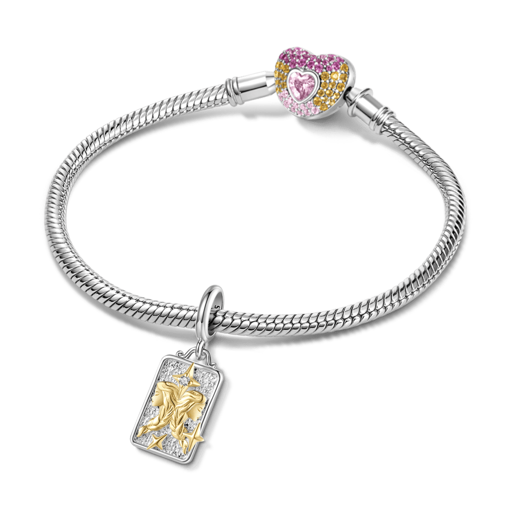 Gnoce Constellation Gemini Pendant Dangle Charm_3