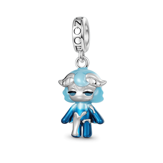 Gnoce Halloween Blue-hued Celestial Angel Pendant Dangle Charm_1